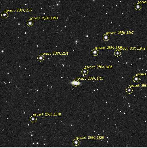image with GSC-ACT stars